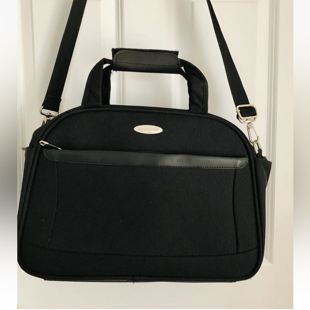 Black Men's Shoulder Travel Bag - Versatile Carry